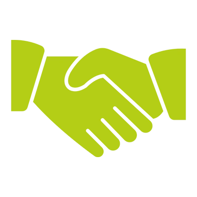 Іконка рукостискання ВЕЕО для позначення співпраці та партнерства